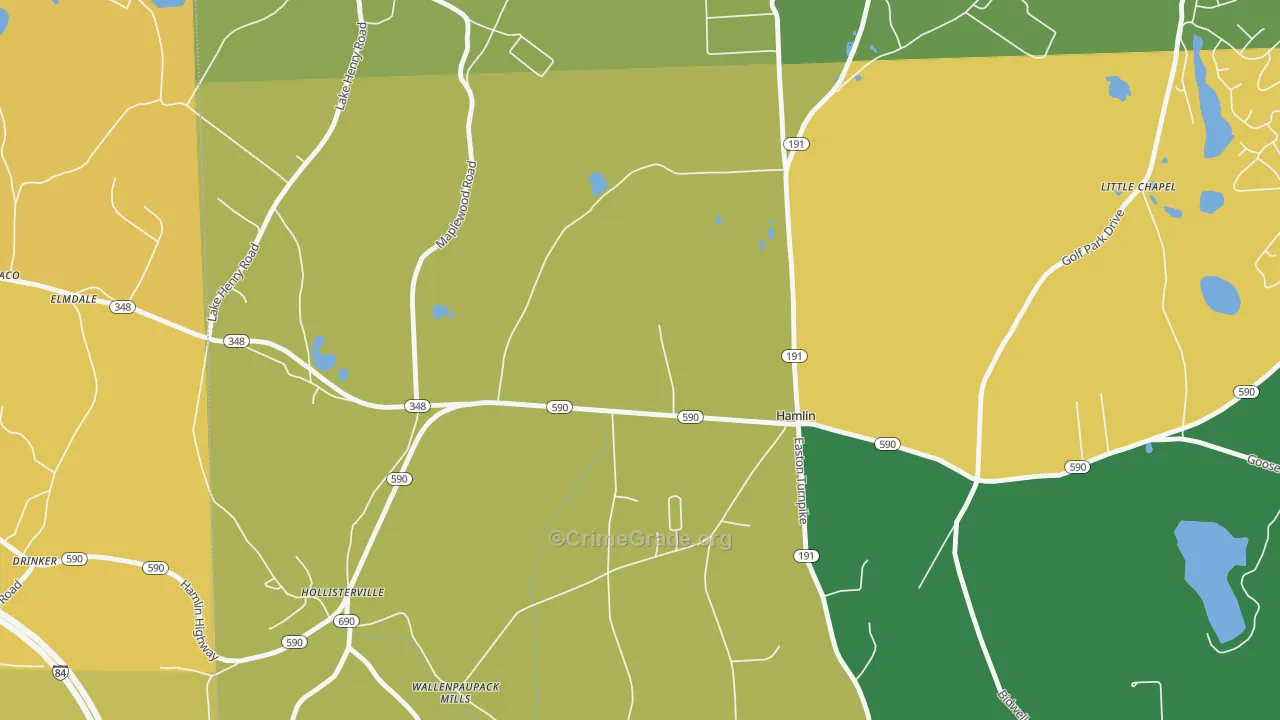 18427, PA Map of Vehicle Theft Rates