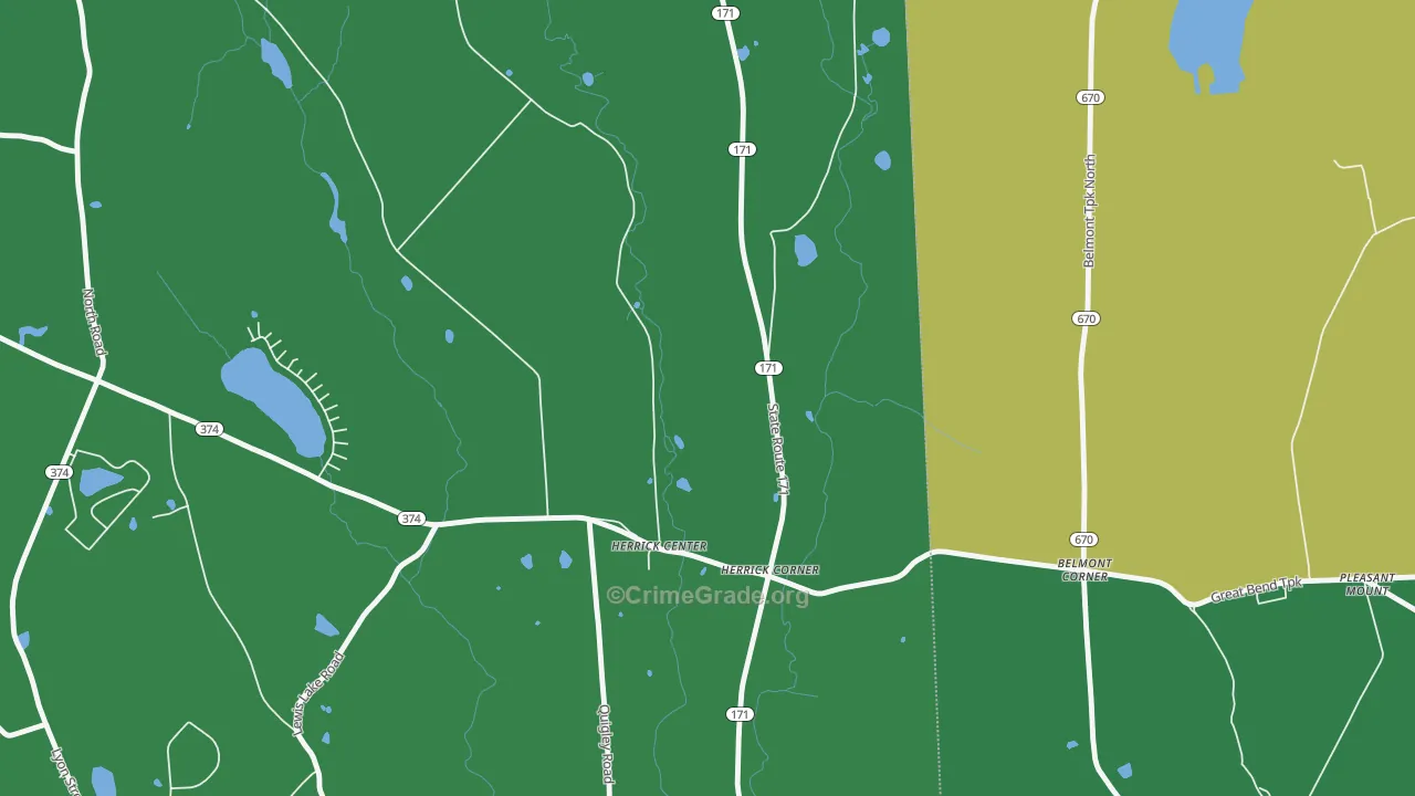 18430, PA Map of Vehicle Theft Rates