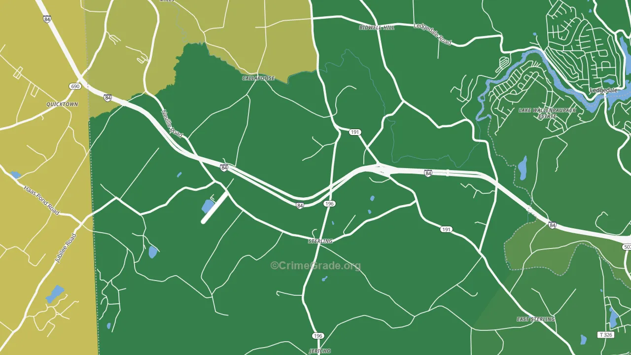 18463, PA Map of Vehicle Theft Rates
