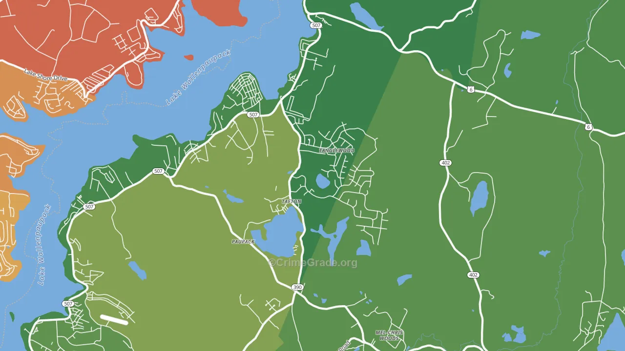 18464, PA Map of Vehicle Theft Rates