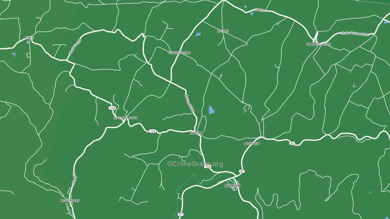 18616, PA Map of Vehicle Theft Rates