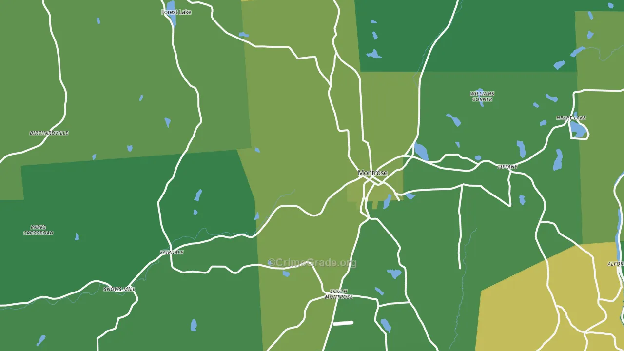 18801, PA Map of Vehicle Theft Rates