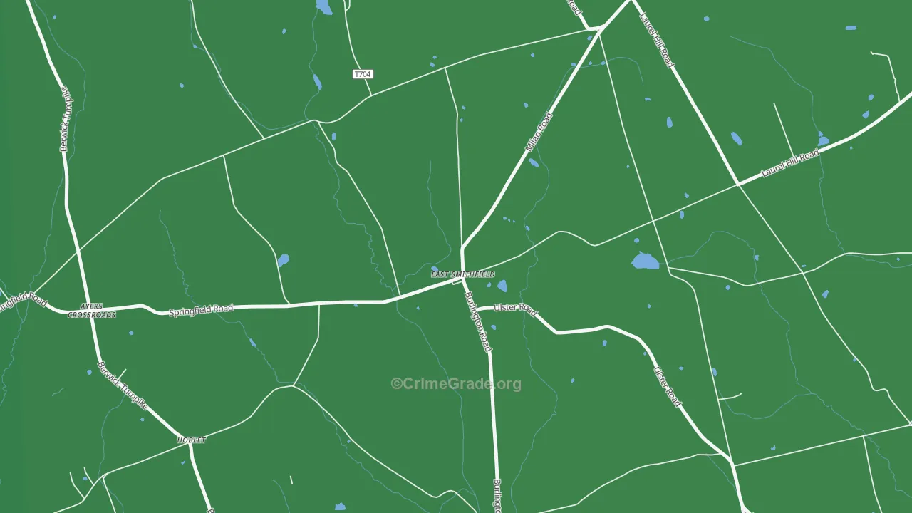 18817, PA Map of Vehicle Theft Rates