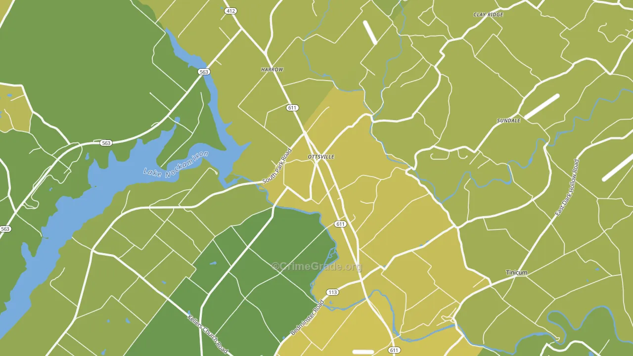 18942, PA Map of Vehicle Theft Rates
