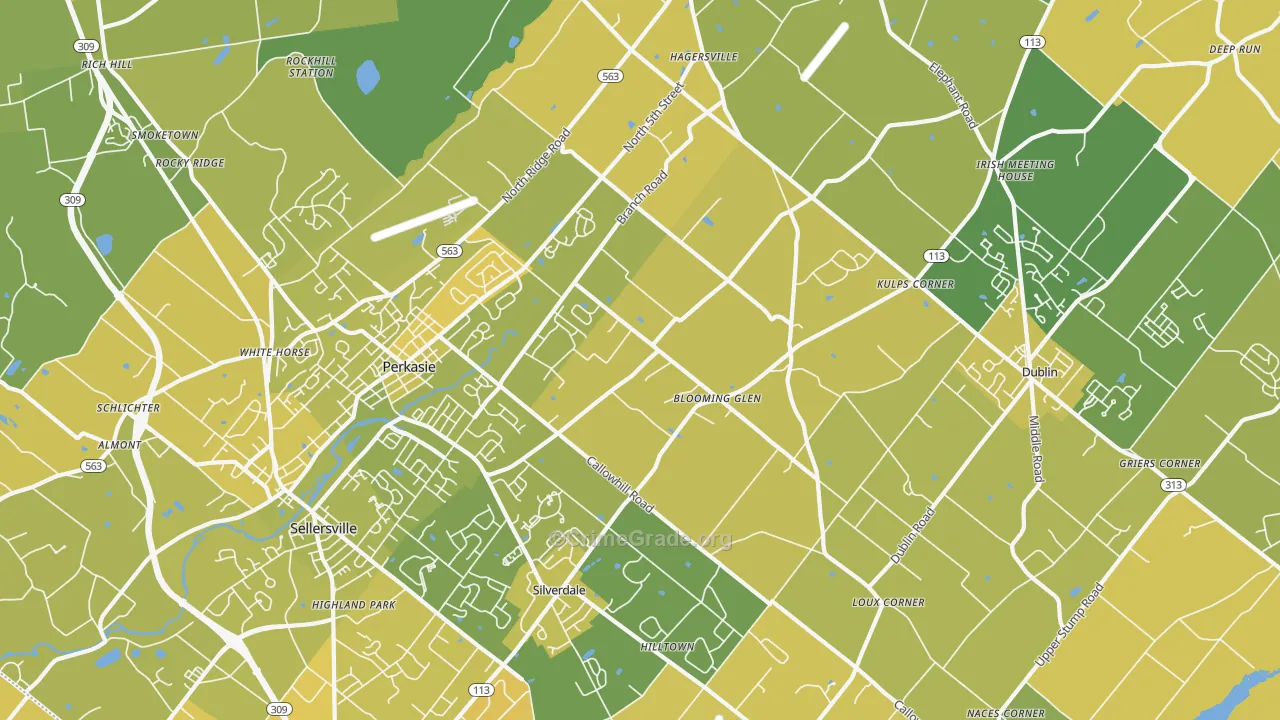 18944, PA Map of Vehicle Theft Rates