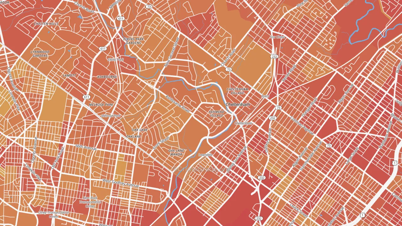 19012, PA Map of Vehicle Theft Rates