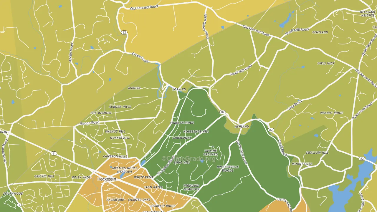 19736, DE Map of Vehicle Theft Rates