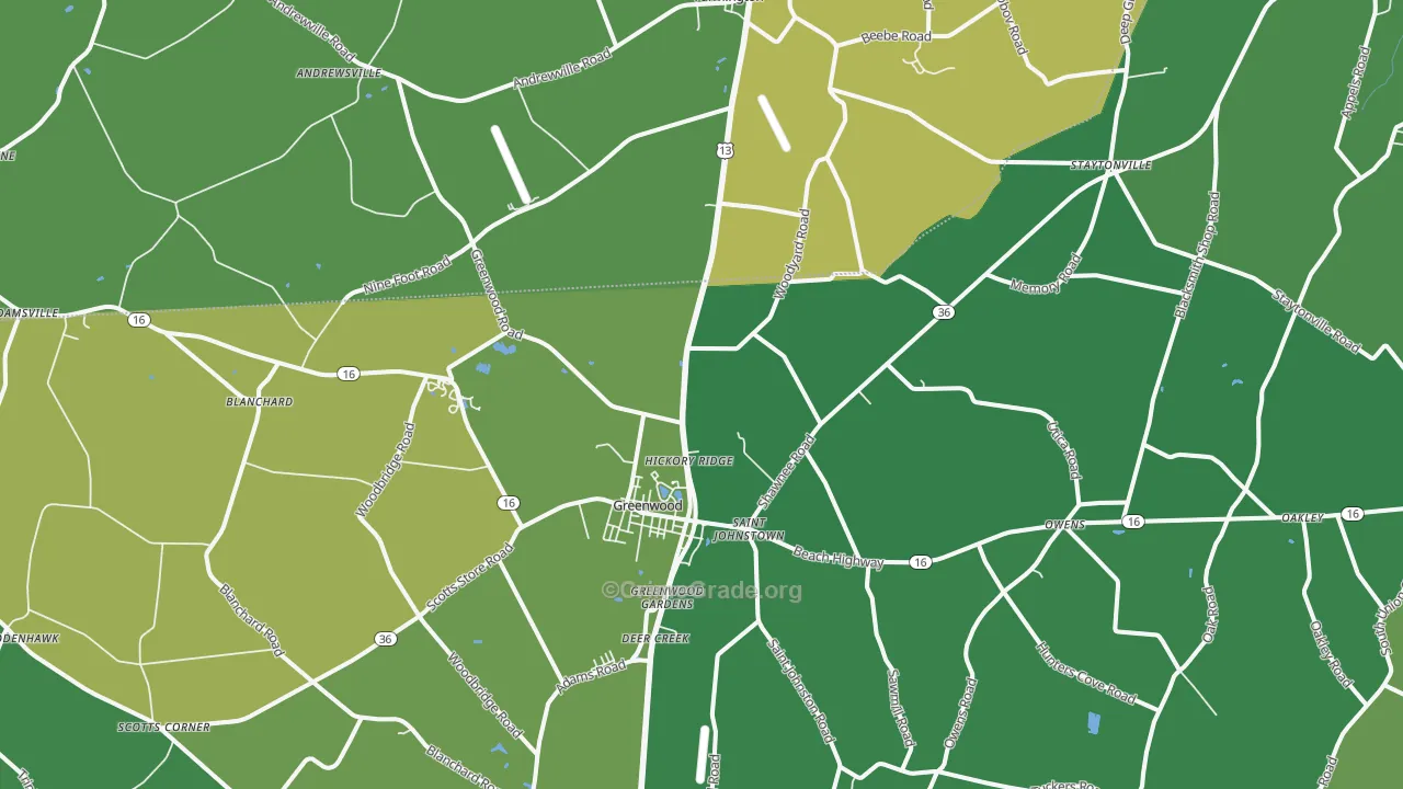 19950, DE Map of Vehicle Theft Rates