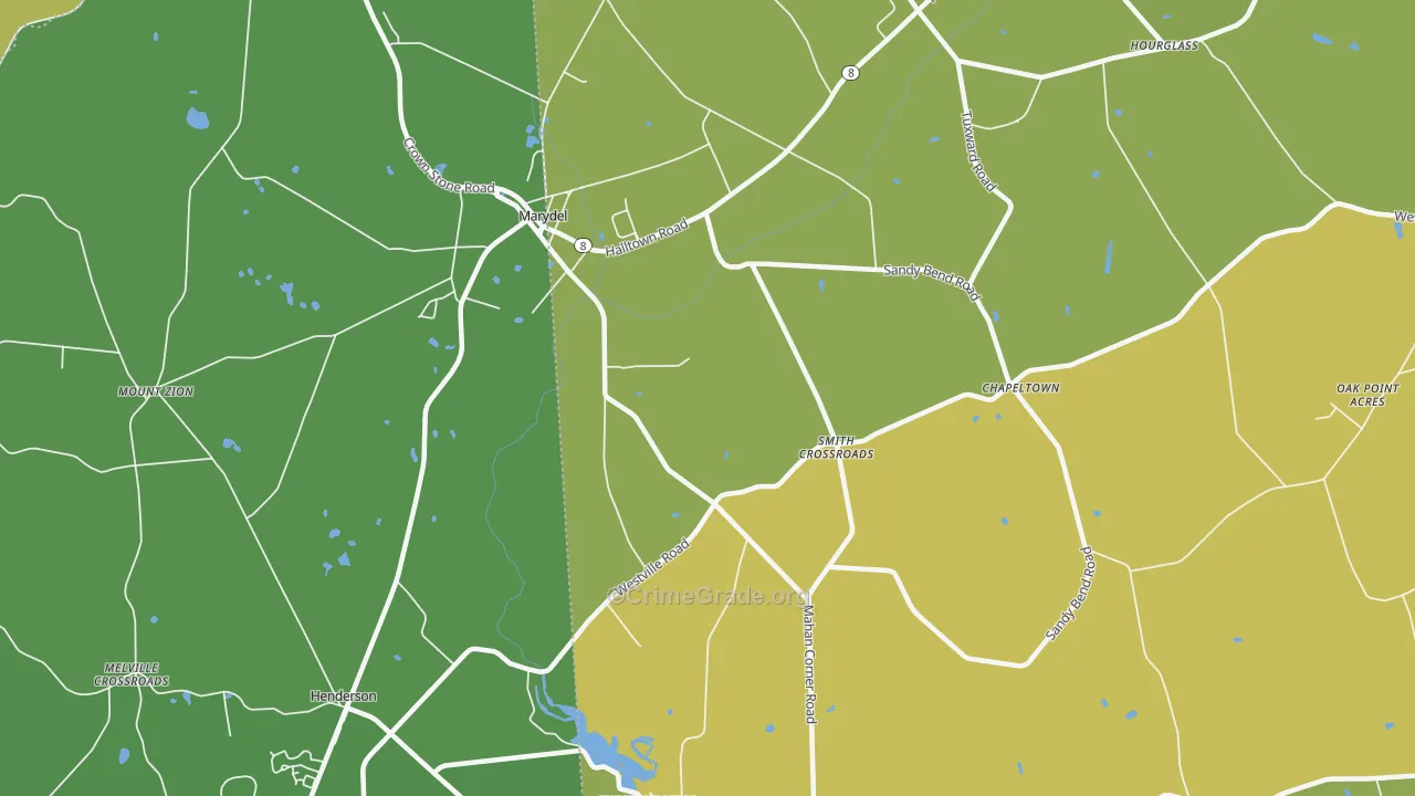 19964, DE Map of Vehicle Theft Rates