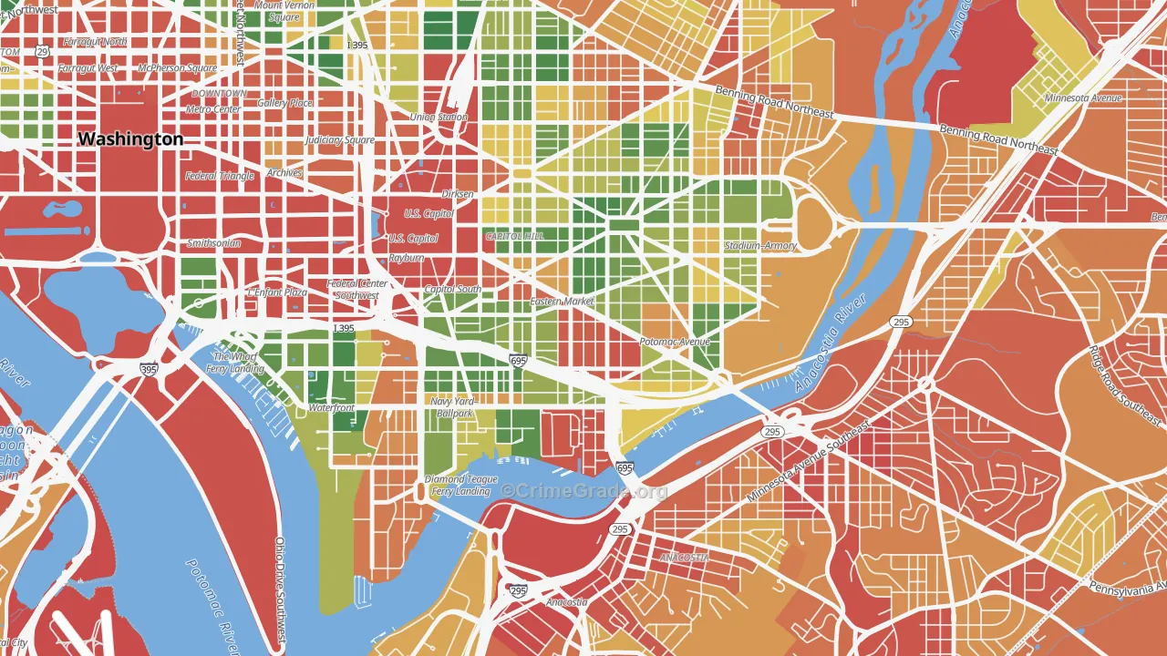 20003, DC Map of Vehicle Theft Rates