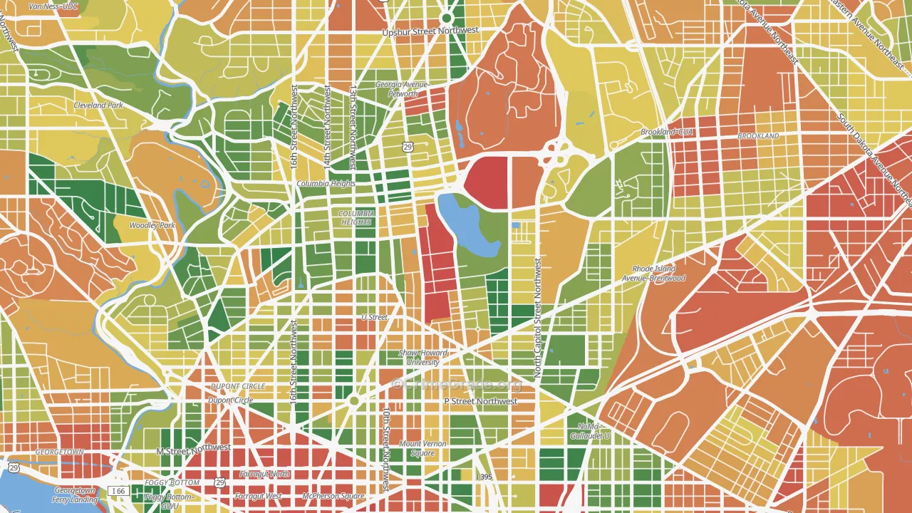 20059, DC Map of Vehicle Theft Rates