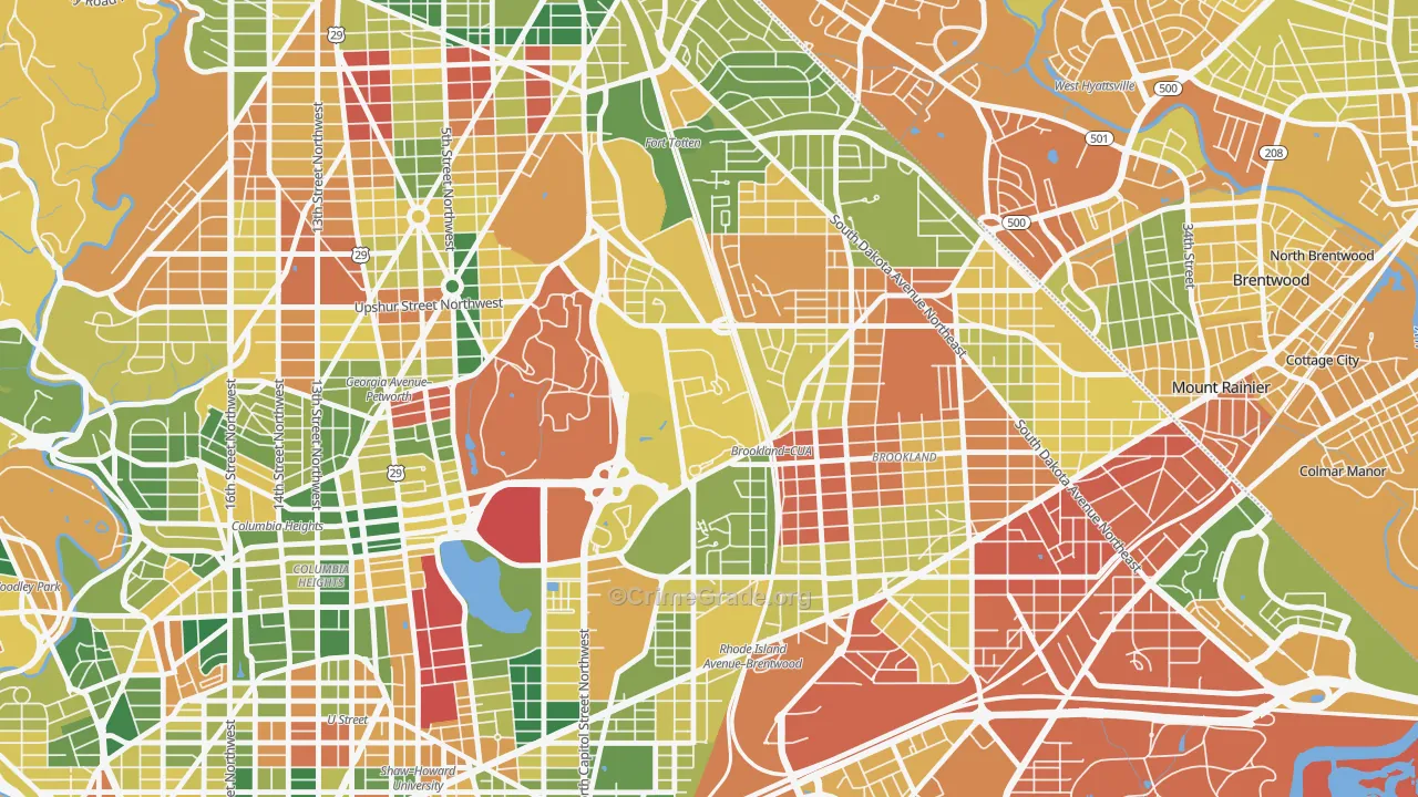 20064, DC Map of Vehicle Theft Rates