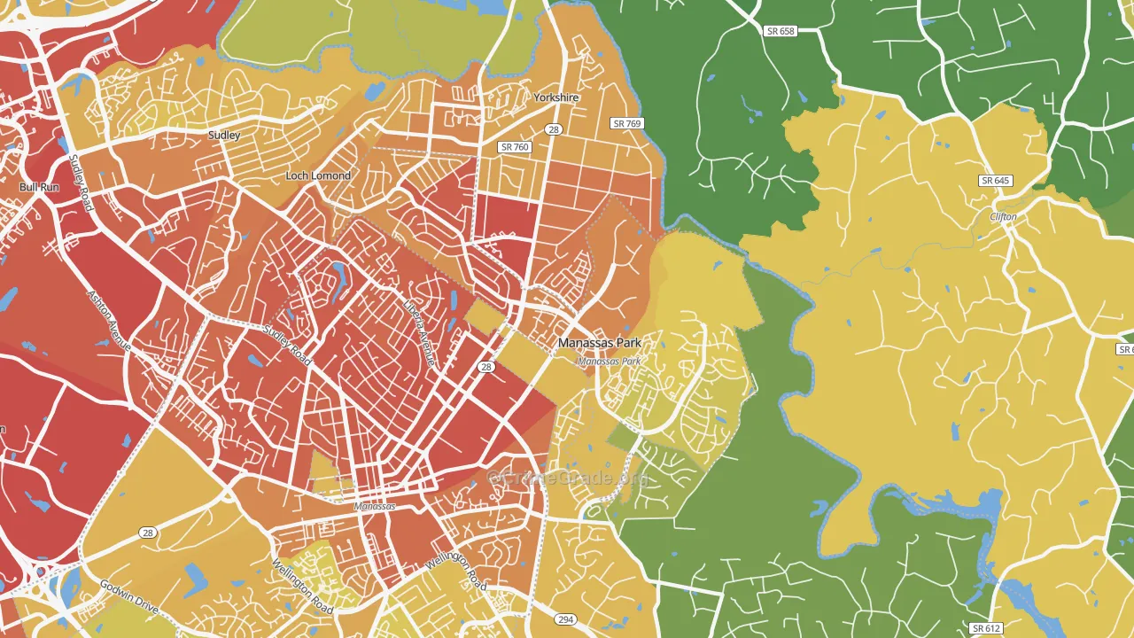 20111, VA Map of Vehicle Theft Rates