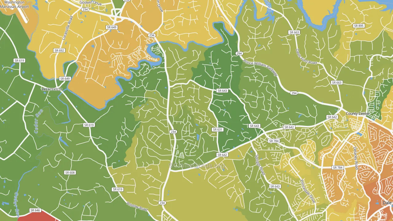 20112, VA Map of Vehicle Theft Rates