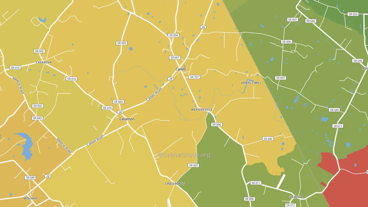 20119, VA Map of Vehicle Theft Rates
