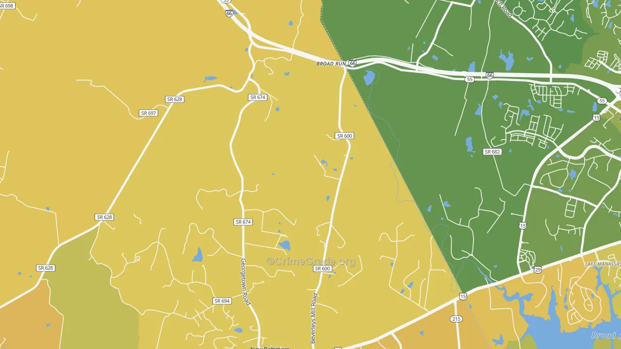 20137, VA Map of Vehicle Theft Rates