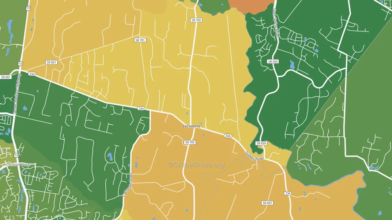 20143, VA Map of Vehicle Theft Rates
