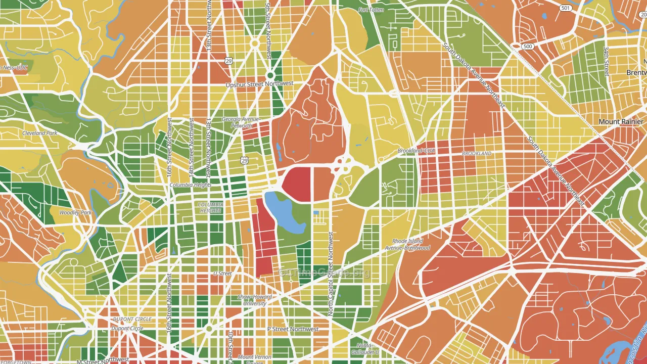 20422, DC Map of Vehicle Theft Rates