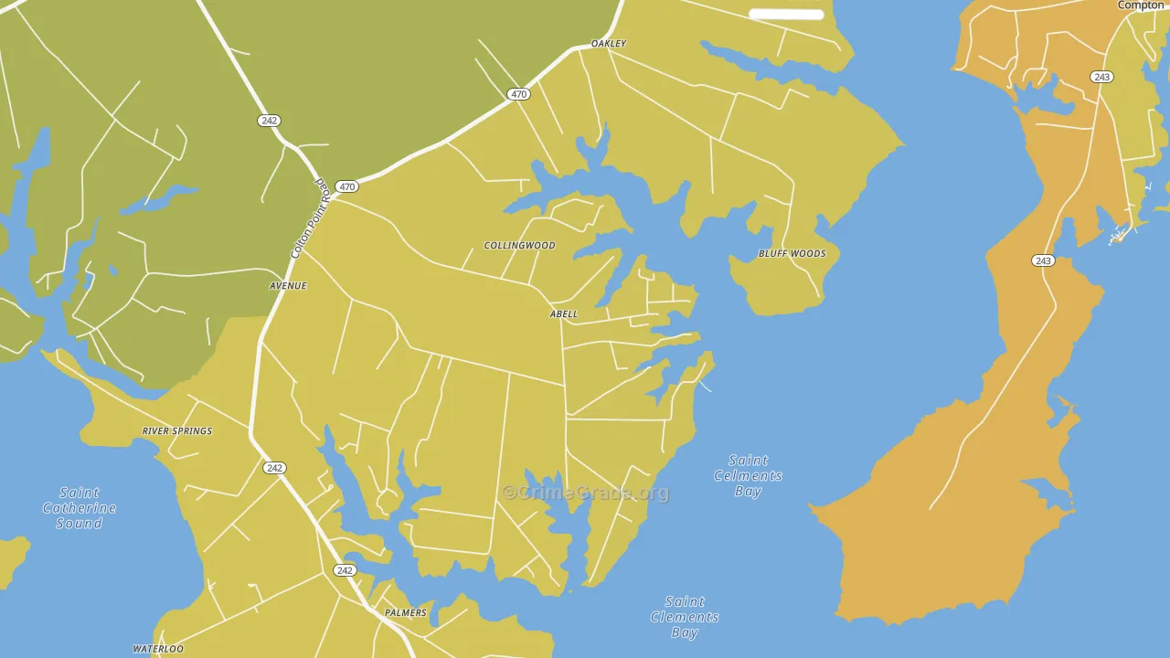 20606, MD Map of Vehicle Theft Rates