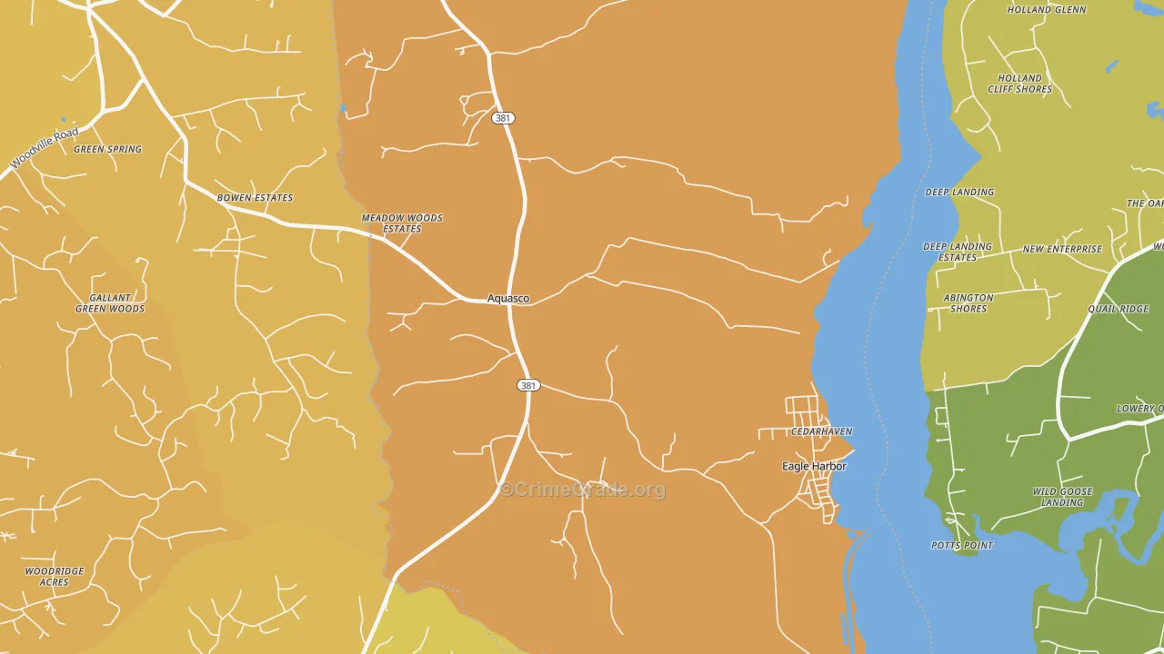 20608, MD Map of Vehicle Theft Rates