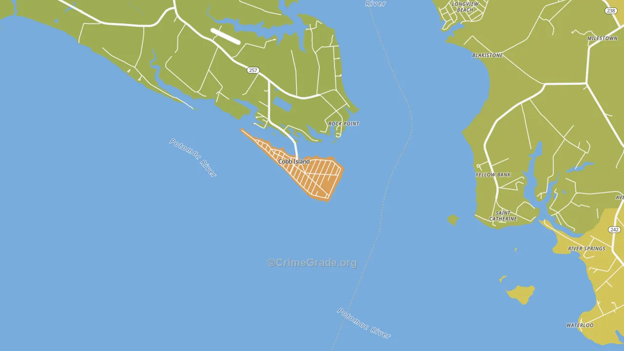 20625, MD Map of Vehicle Theft Rates