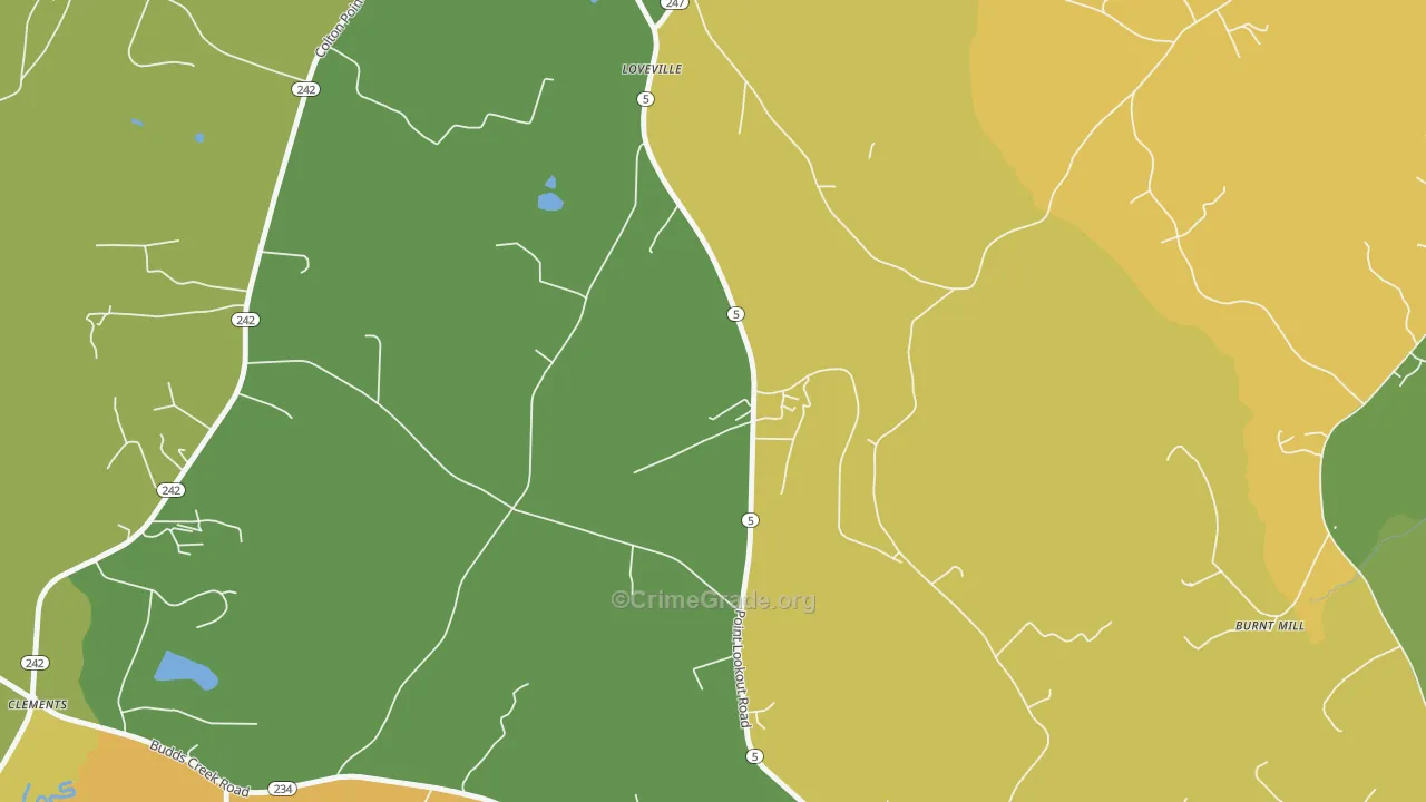 20656, MD Map of Vehicle Theft Rates