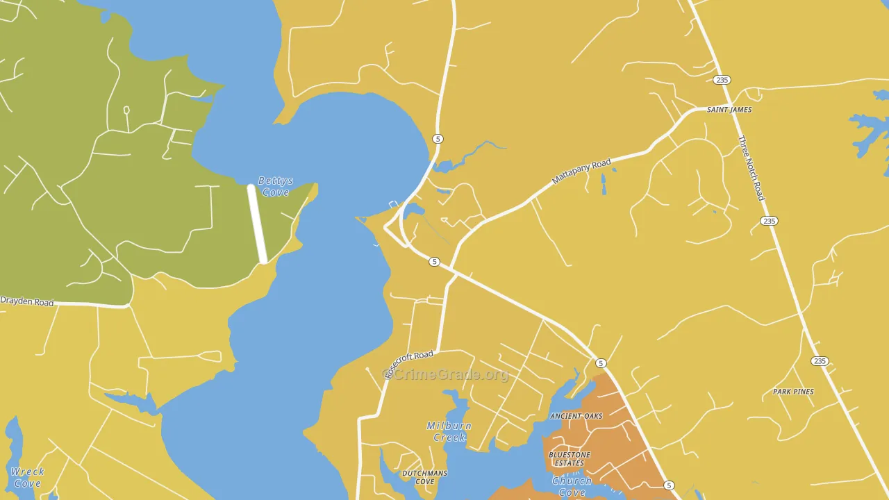 20686, MD Map of Vehicle Theft Rates