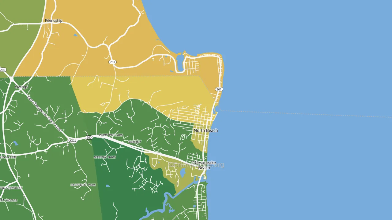 20714, MD Map of Vehicle Theft Rates