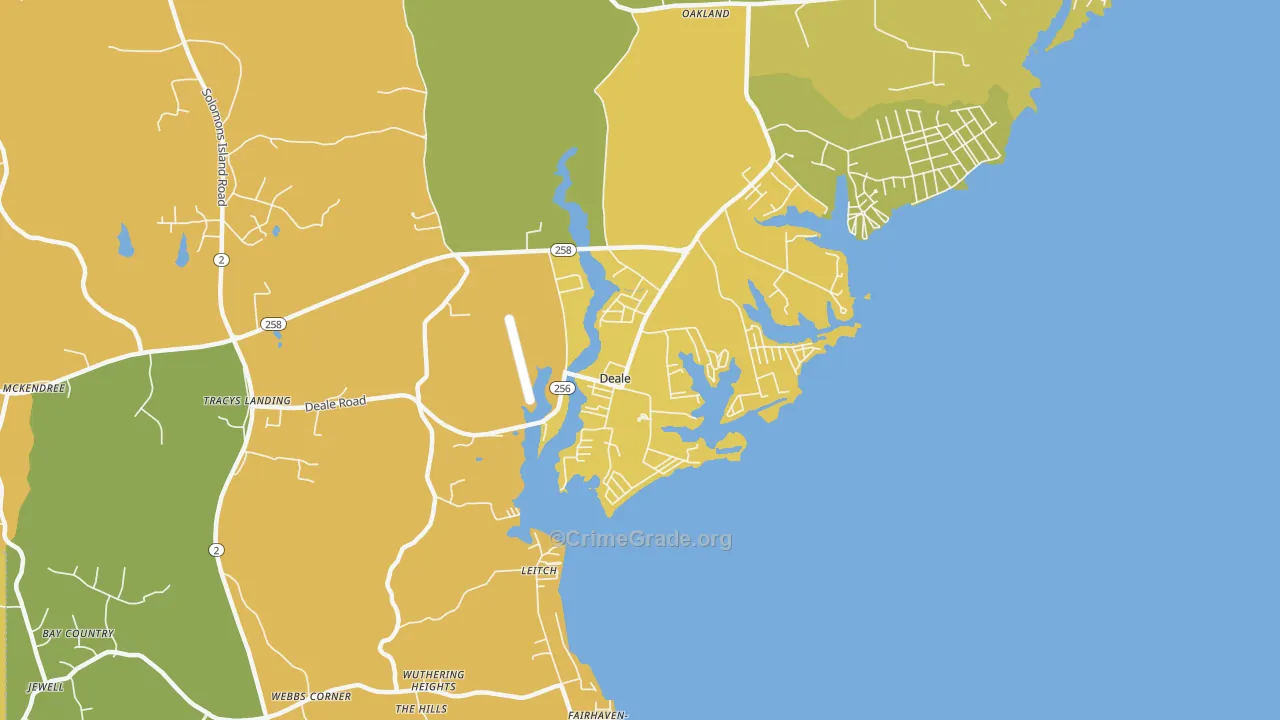 20751, MD Map of Vehicle Theft Rates