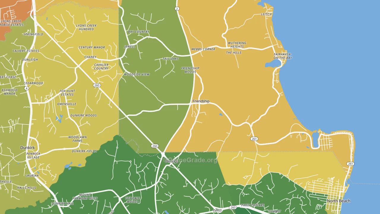 20758, MD Map of Vehicle Theft Rates