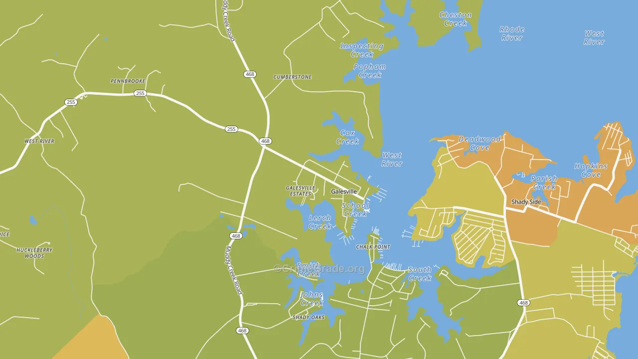 20765, MD Map of Vehicle Theft Rates