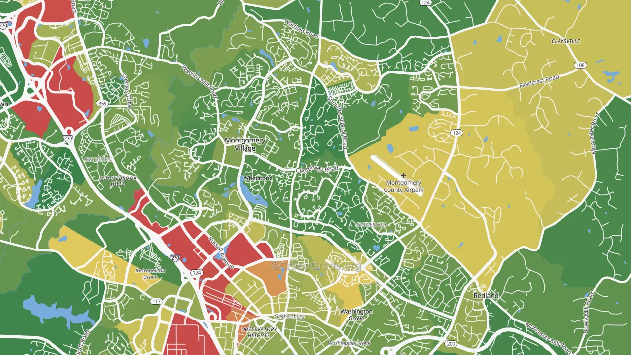 20879, MD Map of Vehicle Theft Rates
