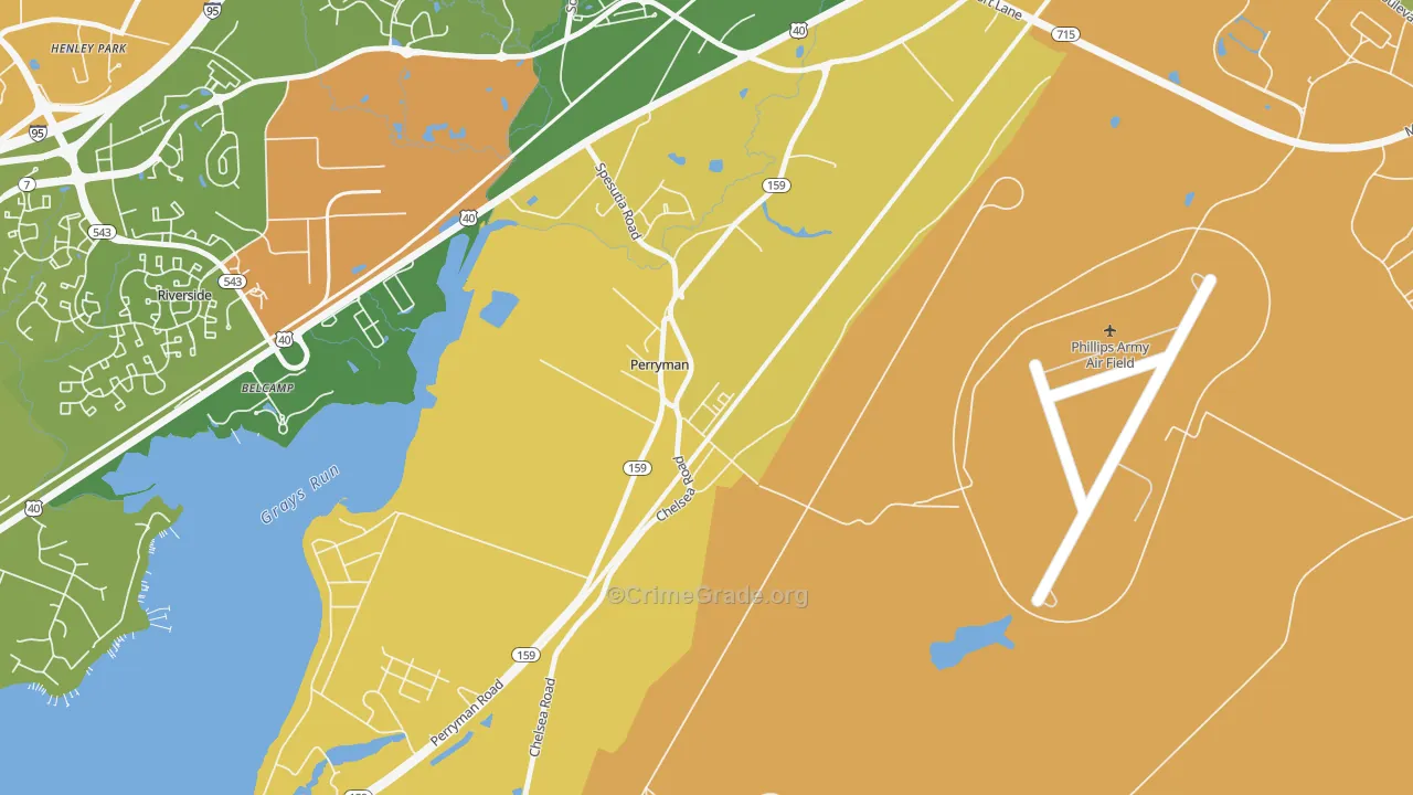 21130, MD Map of Vehicle Theft Rates