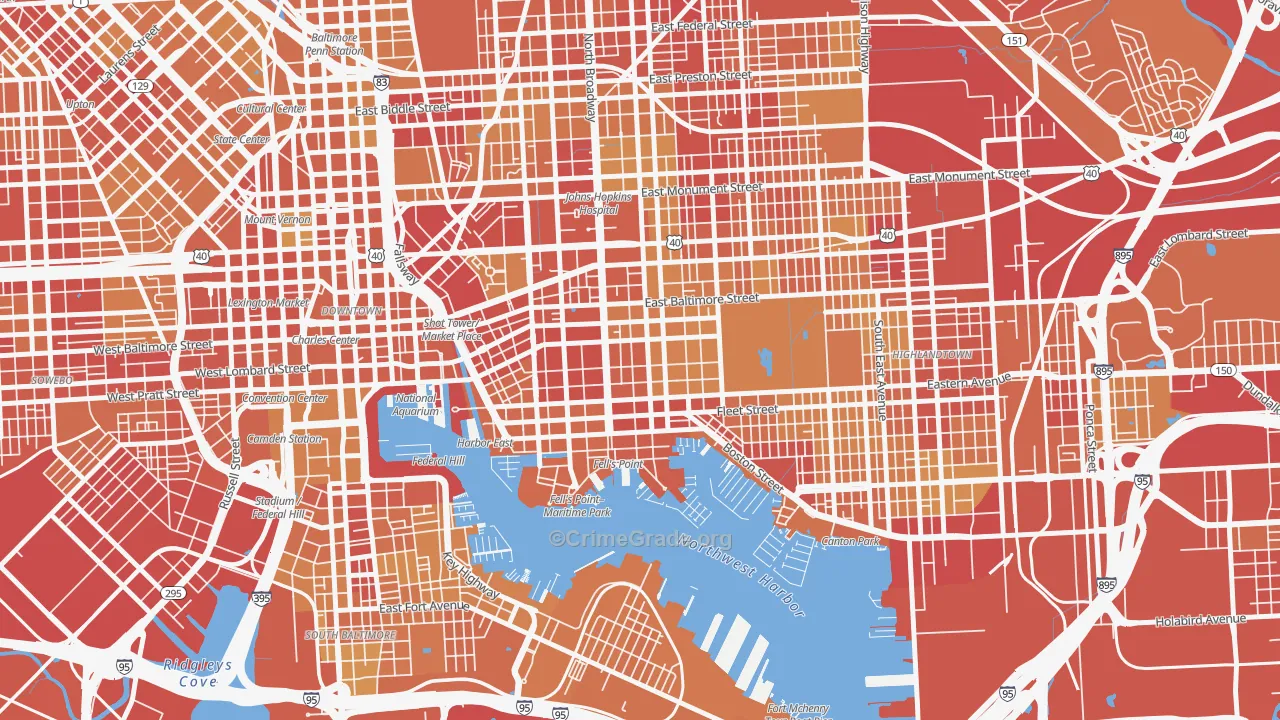 21231, MD Map of Vehicle Theft Rates