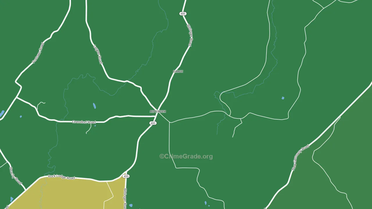 21522, MD Map of Vehicle Theft Rates