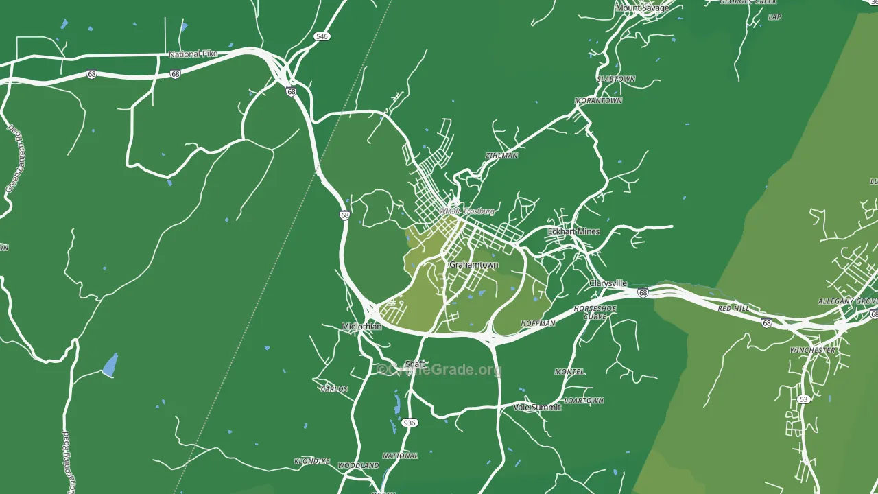 21532, MD Map of Vehicle Theft Rates