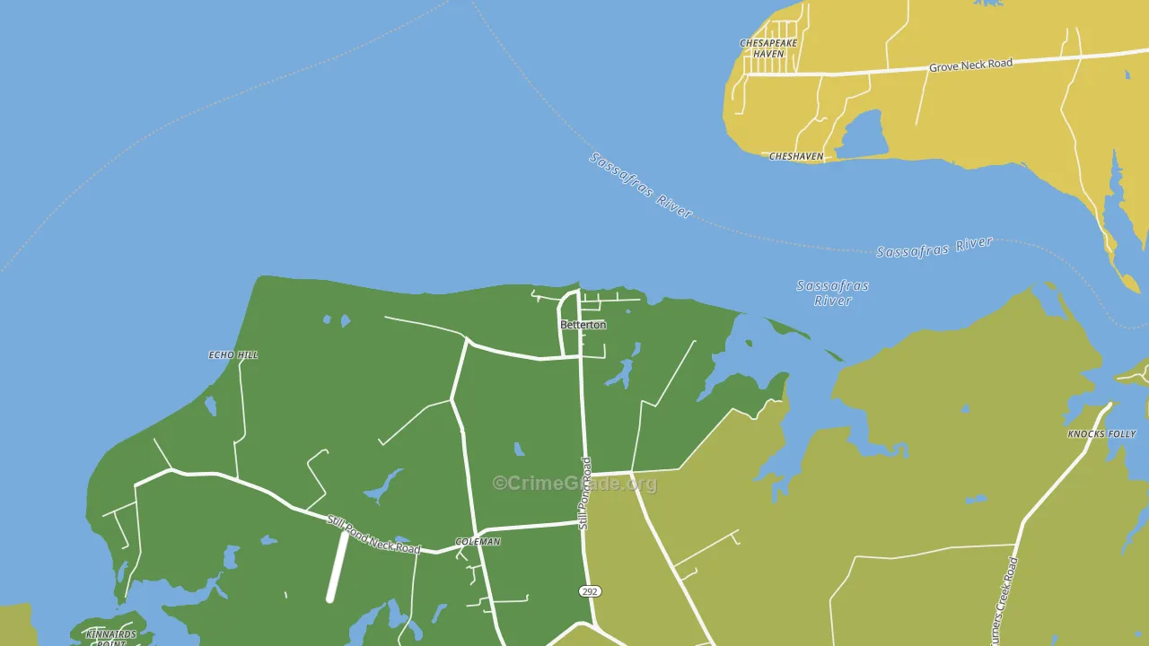 21610, MD Map of Vehicle Theft Rates