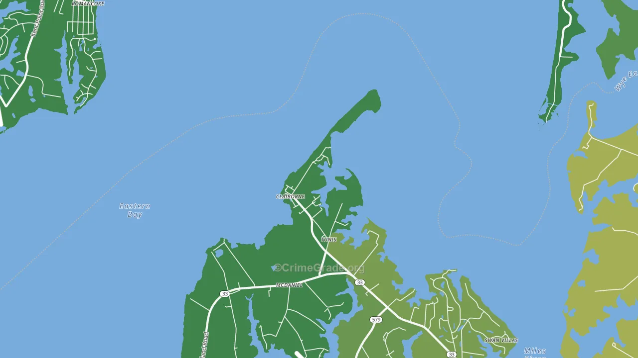21624, MD Map of Vehicle Theft Rates