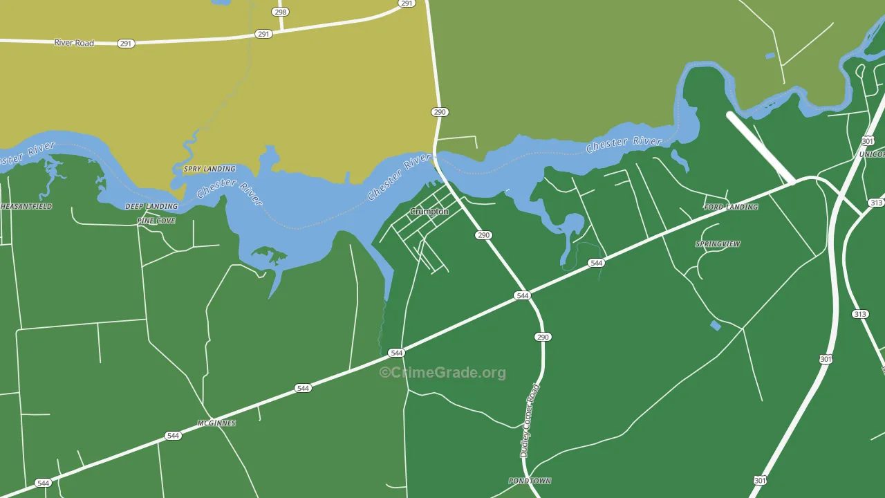 21628, MD Map of Vehicle Theft Rates