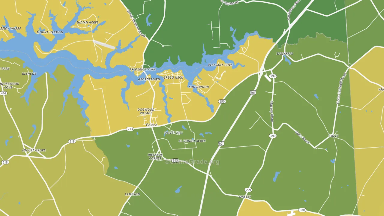 21635, MD Map of Vehicle Theft Rates