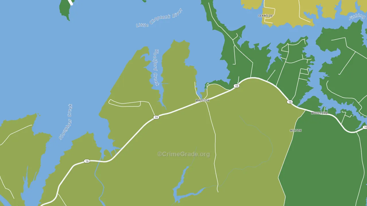 21648, MD Map of Vehicle Theft Rates