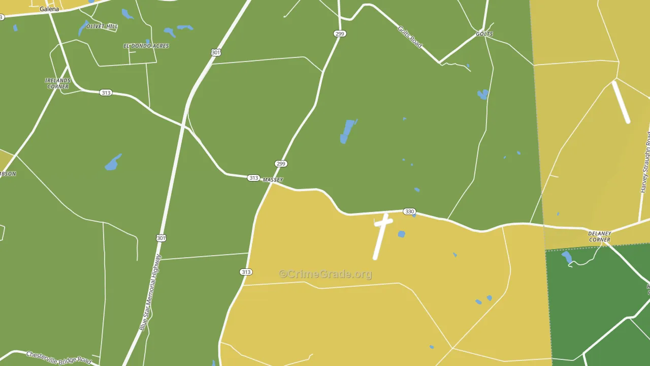 21650, MD Map of Vehicle Theft Rates