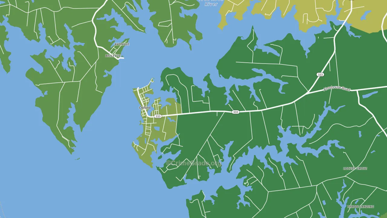 21654, MD Map of Vehicle Theft Rates