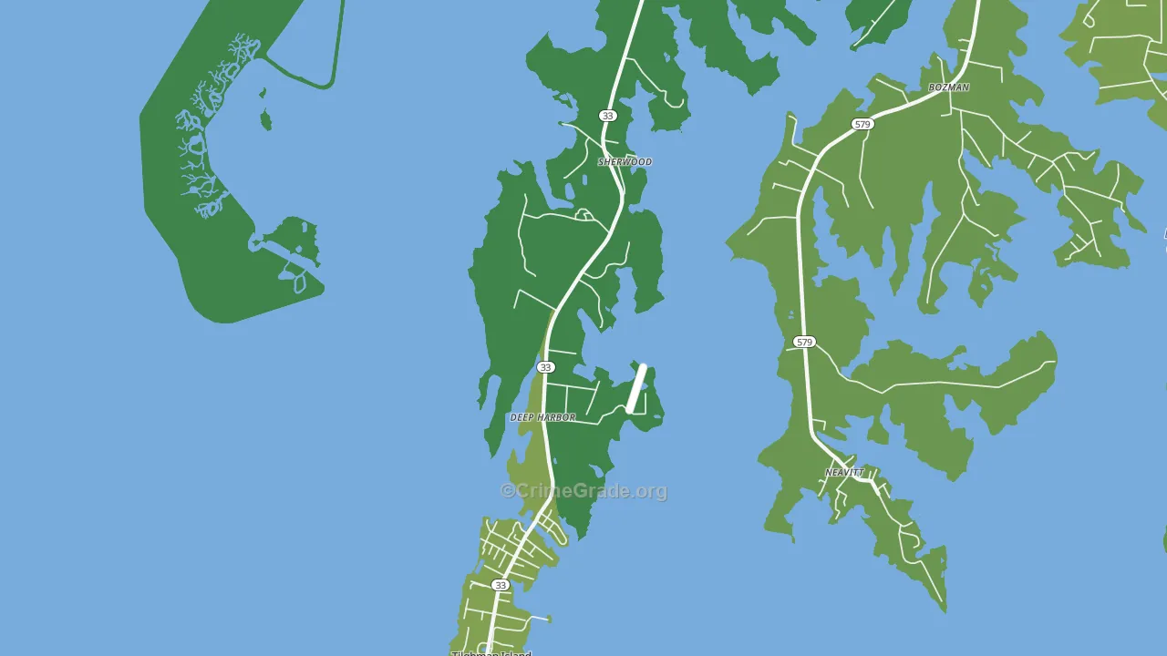 21665, MD Map of Vehicle Theft Rates