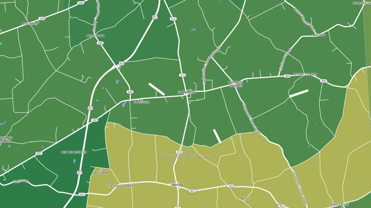 21668, MD Map of Vehicle Theft Rates