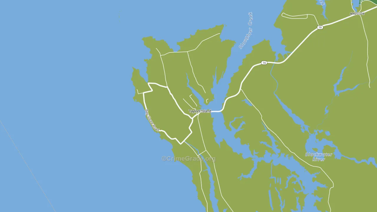 21669, MD Map of Vehicle Theft Rates