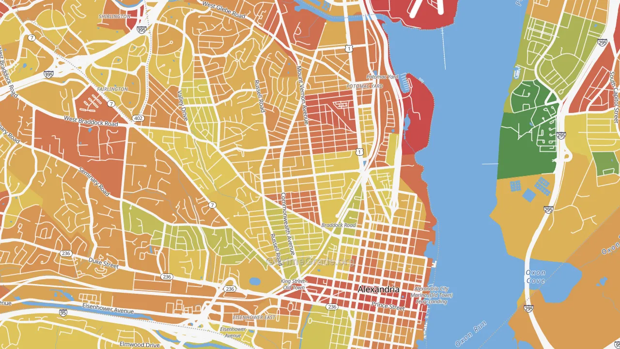 22301, VA Map of Vehicle Theft Rates