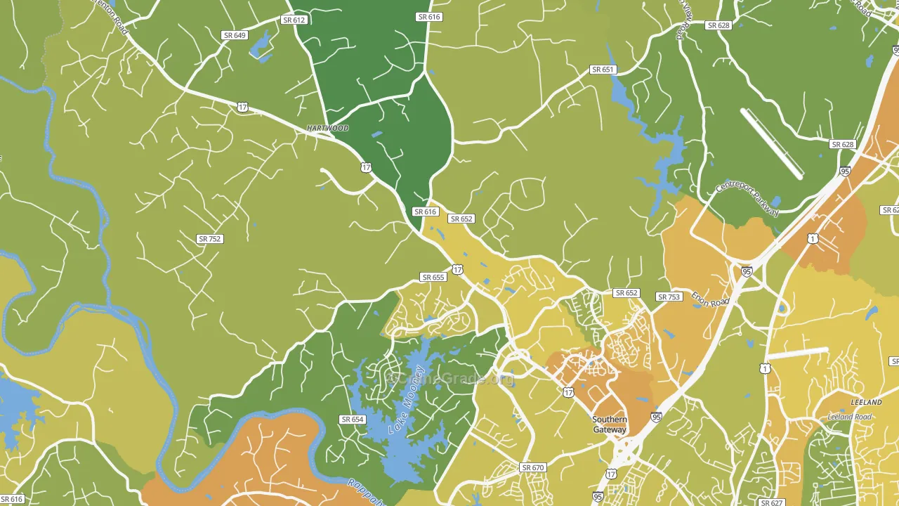 22406, VA Map of Vehicle Theft Rates