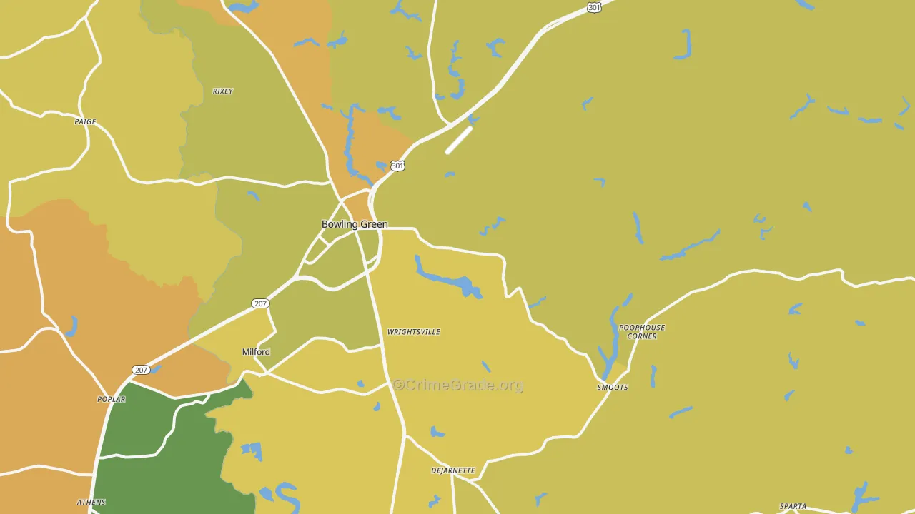 22427, VA Map of Vehicle Theft Rates