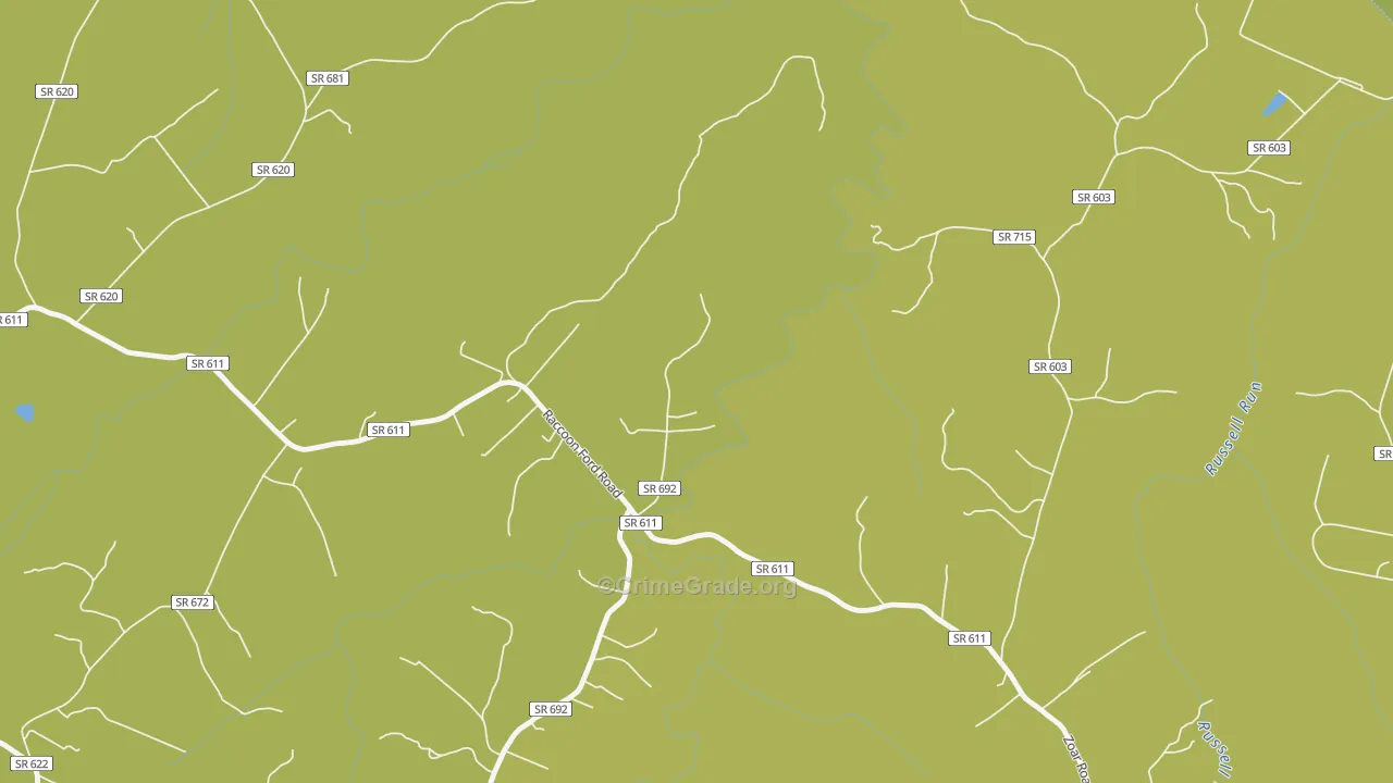 22433, VA Map of Vehicle Theft Rates